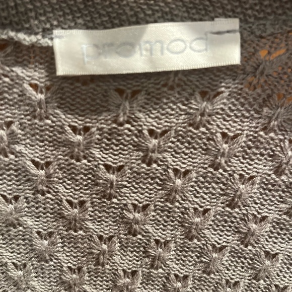 Promod Long Gray Cardigan Size Small - Picture 3 of 5
